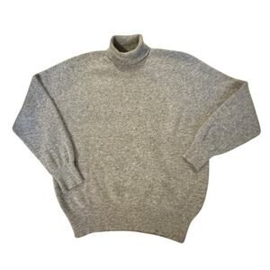 VTG The Limited 90s Grey Turtleneck Angora/Lambswool Sweater – Size M CozyCore